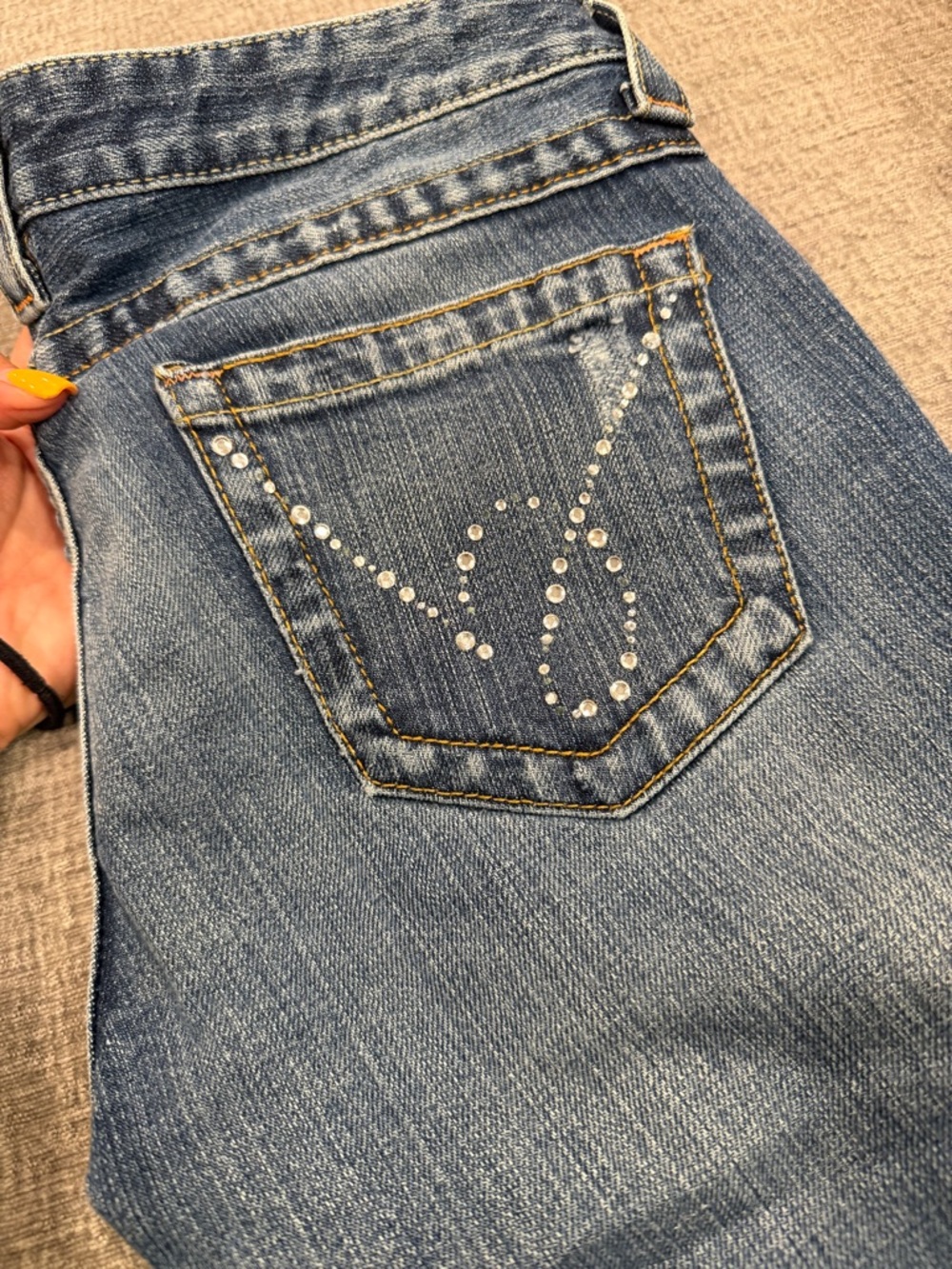 Bebe Rhinestone Jeans - Picture 2 of 9